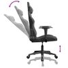 Silla Gaming | Silla De Oficina | Silla Gamer Ergonomica De Masaje Cuero Sintético Negro Y Gris Cfw790420