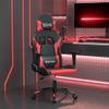 Silla Gaming | Silla De Oficina | Silla Gamer Ergonomica De Masaje Cuero Sintético Negro Y Rojo Cfw790428