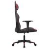 Silla Gaming | Silla De Oficina | Silla Gamer Ergonomica De Masaje Cuero Sintético Negro Y Rojo Vino Tinto Cfw790431