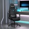 Silla Gaming | Silla De Oficina | Silla Gamer Ergonomica De Masaje Y Reposapiés Cuero Sintético Negro Cfw790440