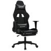 Silla Gaming | Silla De Oficina | Silla Gamer Ergonomica De Masaje Y Reposapiés Cuero Sintético Negro Cfw790440