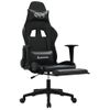 Silla Gaming | Silla De Oficina | Silla Gamer Ergonomica De Masaje Y Reposapiés Cuero Sintético Negro Cfw790440