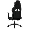 Silla Gaming | Silla De Oficina | Silla Gamer Ergonomica De Masaje Y Reposapiés Cuero Sintético Negro Cfw790440