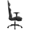 Silla Gaming | Silla De Oficina | Silla Gamer Ergonomica De Masaje Y Reposapiés Cuero Sintético Negro Gris Cfw790449