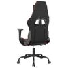 Silla Gaming | Silla De Oficina | Silla Gamer Ergonomica De Masaje Y Reposapiés Cuero Sintético Negro Rojo Cfw790453