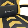 Silla Gaming | Silla De Oficina | Silla Gamer Ergonomica Giratoria Cuero Sintético Negro Y Dorado Cfw790464