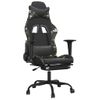 Silla Gaming Masaje | Silla De Oficina | Silla Gamer Ergonomica Reposapiés Cuero Sintético Negro Camuflaje Cfw790487