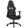 Silla Gaming Masaje | Silla De Oficina | Silla Gamer Ergonomica Reposapiés Cuero Sintético Negro Camuflaje Cfw790490