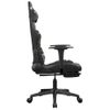 Silla Gaming Masaje | Silla De Oficina | Silla Gamer Ergonomica Reposapiés Cuero Sintético Negro Camuflaje Cfw790490