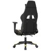 Silla Gaming Masaje | Silla De Oficina | Silla Gamer Ergonomica Y Reposapiés Cuero Sintético Negro Dorado Cfw790507