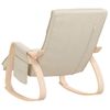 Sillón De Salón | Silla Mecedora De Tela Color Crema Cfw790622