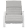 Silla Mecedora | Sillón Balancín Relax | Sillón De Salón De Tela Gris Claro Cfw790631