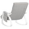 Silla Mecedora | Sillón Balancín Relax | Sillón De Salón De Tela Gris Claro Cfw790631