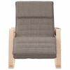 Silla Mecedora | Sillón Balancín Relax | Sillón De Salón De Tela Gris Taupe Cfw790638