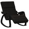 Sillón De Salón | Silla Mecedora De Tela Negro Cfw790647