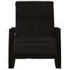 Sillón De Salón | Silla Mecedora De Tela Negro Cfw790647