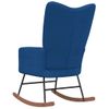 Silla Mecedora | Sillón Balancín Relax | Sillón De Salón De Terciopelo Azul Cfw790651