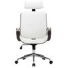 Silla Masaje | Silla De Gaming Con Reposacabezas Cuero Sintético Madera Blanco Cfw790677