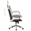 Silla Masaje | Silla De Gaming Con Reposacabezas Cuero Sintético Madera Blanco Cfw790677