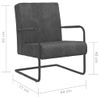 Sillón De Salón | Silla Voladiza De Terciopelo Gris Oscuro Cfw790709