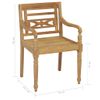 Pack 6 Uds Sillón De Salón | Sillas Batavia Madera Maciza De Teca Cfw790739