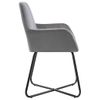 Pack 2 Uds Sillas Comedor | Silla De Cocina | Mueble De Comedor De Terciopelo Gris Cfw790796