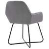 Pack 2 Uds Sillas Comedor | Silla De Cocina | Mueble De Comedor De Terciopelo Gris Cfw790796