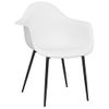 Pack 2 Uds Sillas De Comedor | Silla De Cocina | Mueble De Comedor Blancas Pp Cfw790847