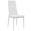 Pack 2 Uds Sillas De Comedor | Silla De Cocina | Mueble De Comedor Cuero Sintético Blanco Cfw790852