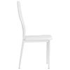 Pack 2 Uds Sillas De Comedor | Silla De Cocina | Mueble De Comedor Cuero Sintético Blanco Cfw790852