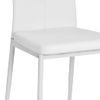 Pack 2 Uds Sillas De Comedor | Silla De Cocina | Mueble De Comedor Cuero Sintético Blanco Cfw790852