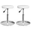 Pack 2 Uds Sillas De Comedor | Silla De Cocina | Mueble De Comedor Cuero Sintético Blanco Cfw790853