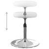 Pack 2 Uds Sillas De Comedor | Silla De Cocina | Mueble De Comedor Cuero Sintético Blanco Cfw790853