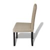 Pack 2 Uds Sillas De Comedor | Silla De Cocina | Mueble De Comedor De Tela Camel Cfw790871