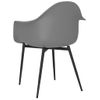 Pack 2 Uds Sillas De Comedor | Silla De Cocina | Mueble De Comedor Gris Pp Cfw790878