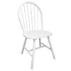 Pack 2 Uds Sillas De Comedor | Silla De Cocina | Mueble De Comedor Madera Maciza De Caucho Blanca Cfw790898