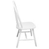 Pack 2 Uds Sillas De Comedor | Silla De Cocina | Mueble De Comedor Madera Maciza De Caucho Blanca Cfw790898