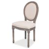 Pack 2 Uds Sillas De Comedor | Silla De Cocina | Mueble De Comedor Tela Color Crema Cfw790938