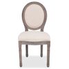 Pack 2 Uds Sillas De Comedor | Silla De Cocina | Mueble De Comedor Tela Color Crema Cfw790938