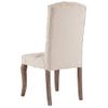 Pack 2 Uds Sillas De Comedor | Silla De Cocina | Mueble De Comedor Tela Con Apariencia De Lino Beige Cfw790941