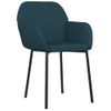 Pack 2 Uds Sillas De Comedor | Silla De Cocina | Mueble De Comedor Terciopelo Azul Cfw790969