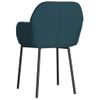 Pack 2 Uds Sillas De Comedor | Silla De Cocina | Mueble De Comedor Terciopelo Azul Cfw790969