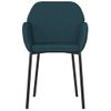 Pack 2 Uds Sillas De Comedor | Silla De Cocina | Mueble De Comedor Terciopelo Azul Cfw790969