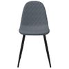 Pack 2 Uds Sillas De Comedor | Silla De Cocina | Mueble De Comedor Terciopelo Gris Oscuro Cfw790992