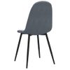 Pack 2 Uds Sillas De Comedor | Silla De Cocina | Mueble De Comedor Terciopelo Gris Oscuro Cfw790992