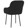 Pack 2 Uds Sillas De Comedor | Silla De Cocina | Mueble De Comedor Terciopelo Negro Cfw790999