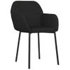 Pack 2 Uds Sillas De Comedor | Silla De Cocina | Mueble De Comedor Terciopelo Negro Cfw791002