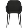 Pack 2 Uds Sillas De Comedor | Silla De Cocina | Mueble De Comedor Terciopelo Negro Cfw791002