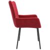 Pack 2 Uds Sillas De Comedor | Silla De Cocina | Mueble De Comedor Terciopelo Rojo Tinto Cfw791005