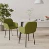 Pack 2 Uds Sillas De Comedor | Silla De Cocina | Mueble De Comedor Terciopelo Verde Claro Cfw791017